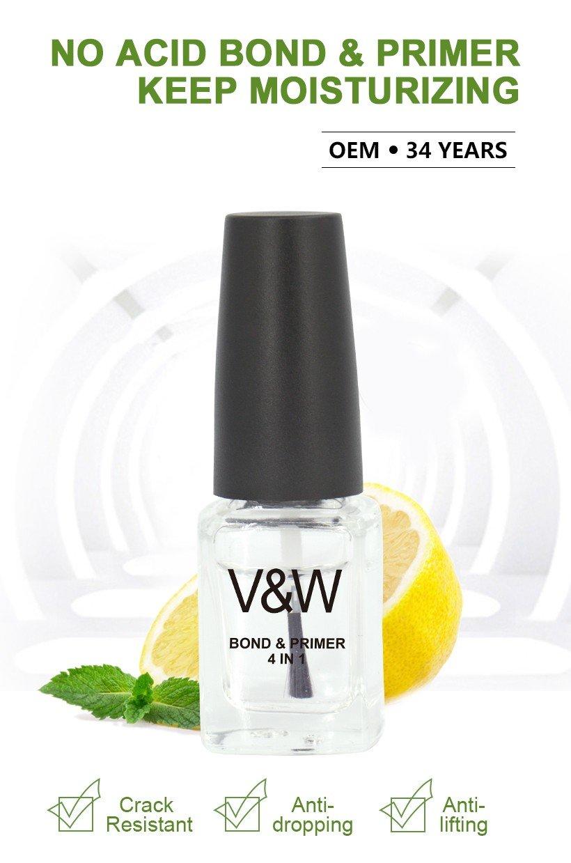 VW-Bond Primer 4 In 1 no Acid | Uvled Gel Polish Manufacture-1