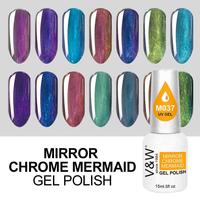 Mirror Chrome Mermaid Gel Polish