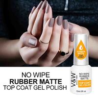 No Wipe  Rubber Matte Top Coat Gel Polish