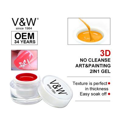 3D No Cleanse Nail Art & Painting 2 in 1 Gel