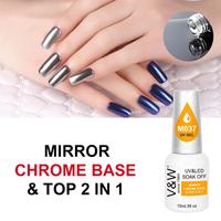 Mirror Chrome Base & Top 2 in 1
