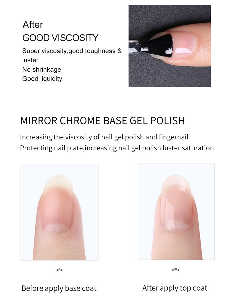 VW-Mirror Chrome Base Gel Polish | Uvled Gel Polish | Vw Gel Polish-3