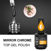 Mirror Chrome Glitter Pigment Top Gel Polish