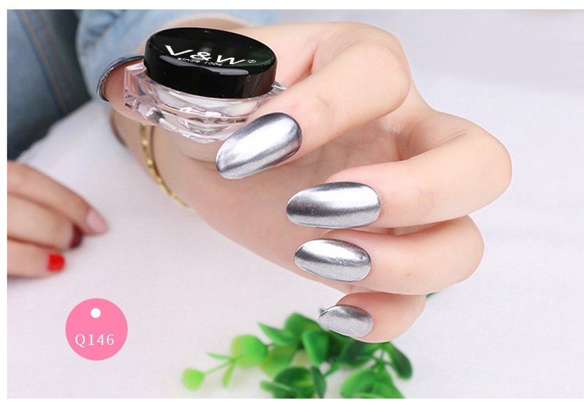 VW-Mirror Chrome Glitter Pigment | Gel Polish Wholesale | Uvled Gel Polish-9