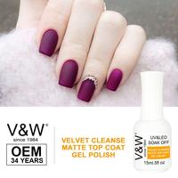 Velvet Cleanse Matte Top Coat Uv Led Gel Polish For Nail Art Designs