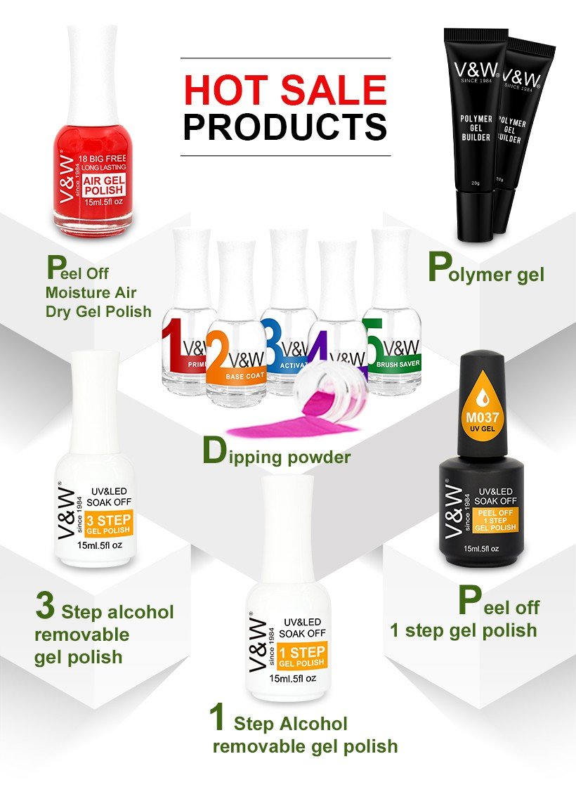 VW-Alcohol Removable 3 Step Color Gel | Uvled Gel Polish | Vw Gel Polish