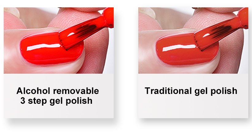 VW-Alcohol Removable 3 Step Color Gel | Uvled Gel Polish | Vw Gel Polish-3