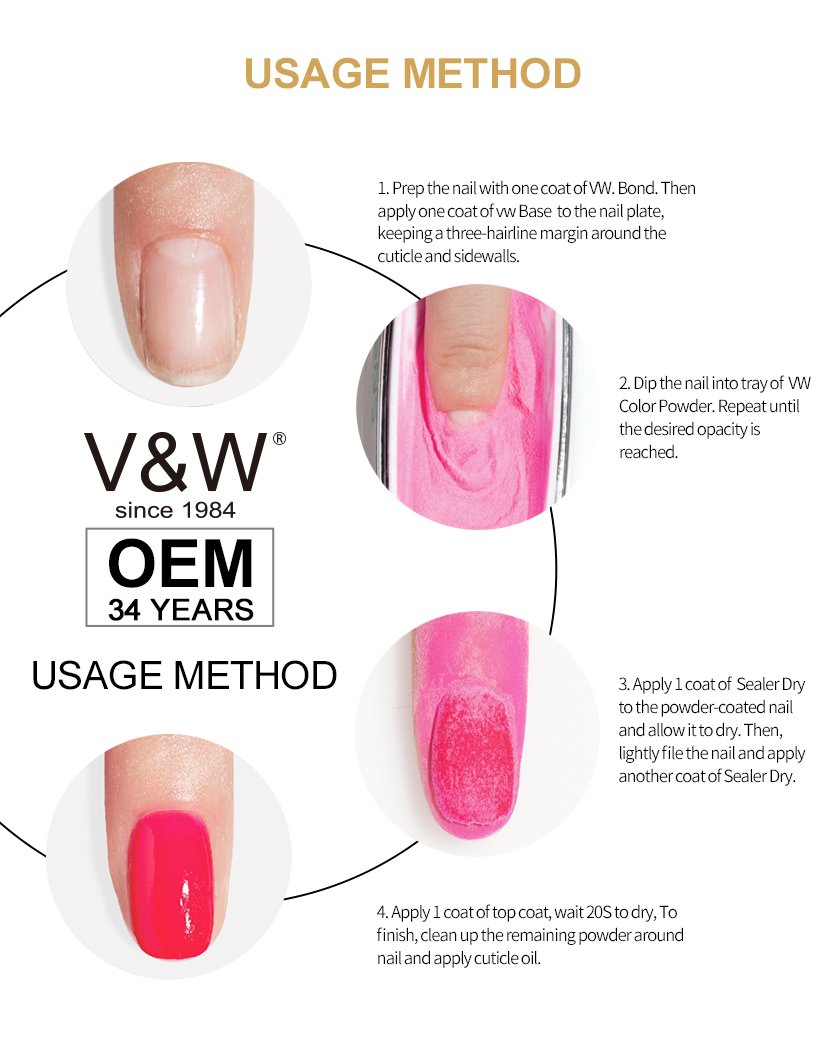 VW-Easy Remove Quick Gel Nail Acrylic Dipping Powder System | Acrylic-9