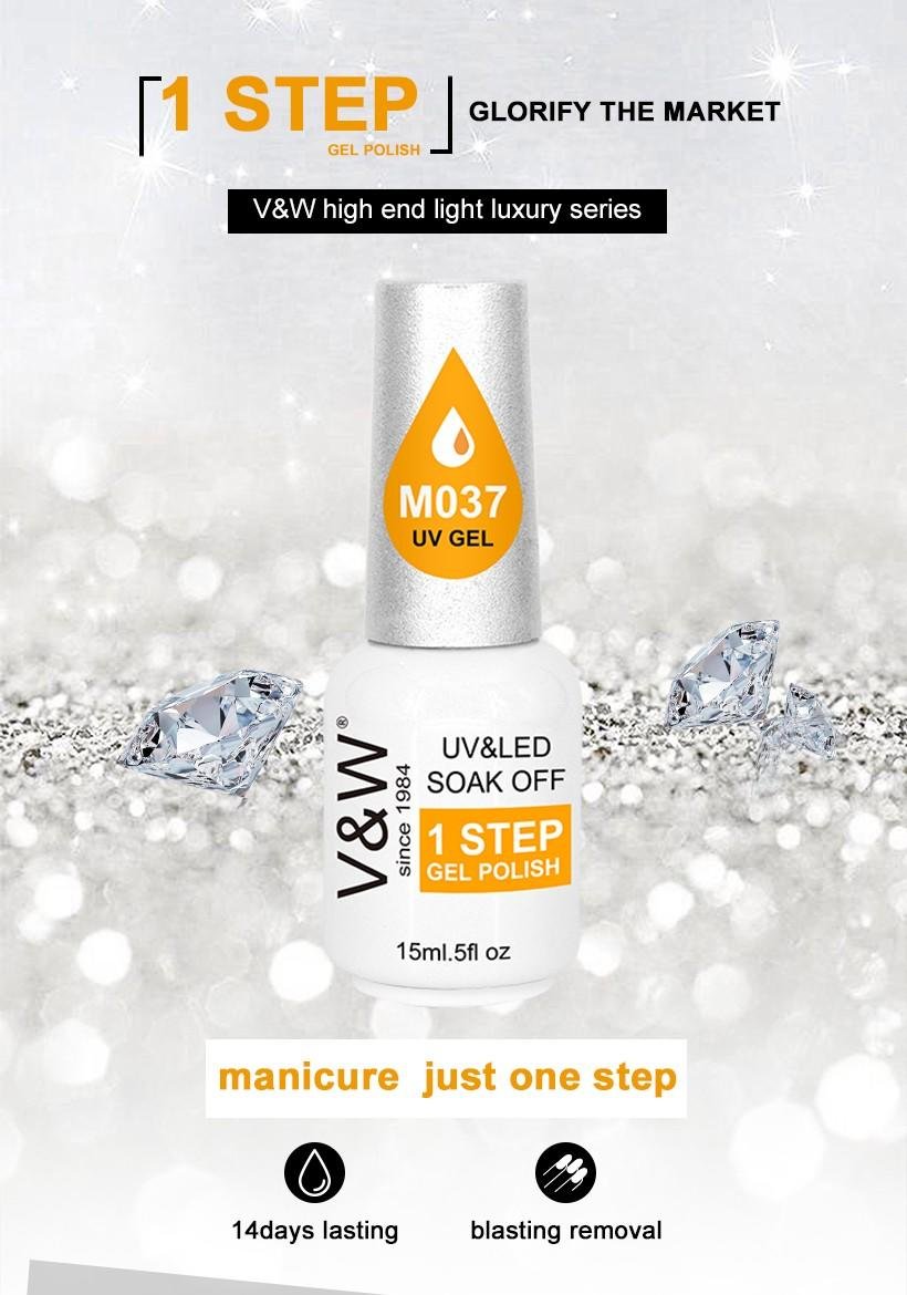 VW-One Step Gel Nail Polish No Base No Top Coat Gel Polish | Uvled Gel Polish-1