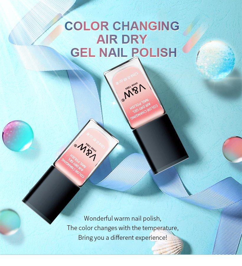 metallic gel polish without uv matte mood changing for daily life-1
