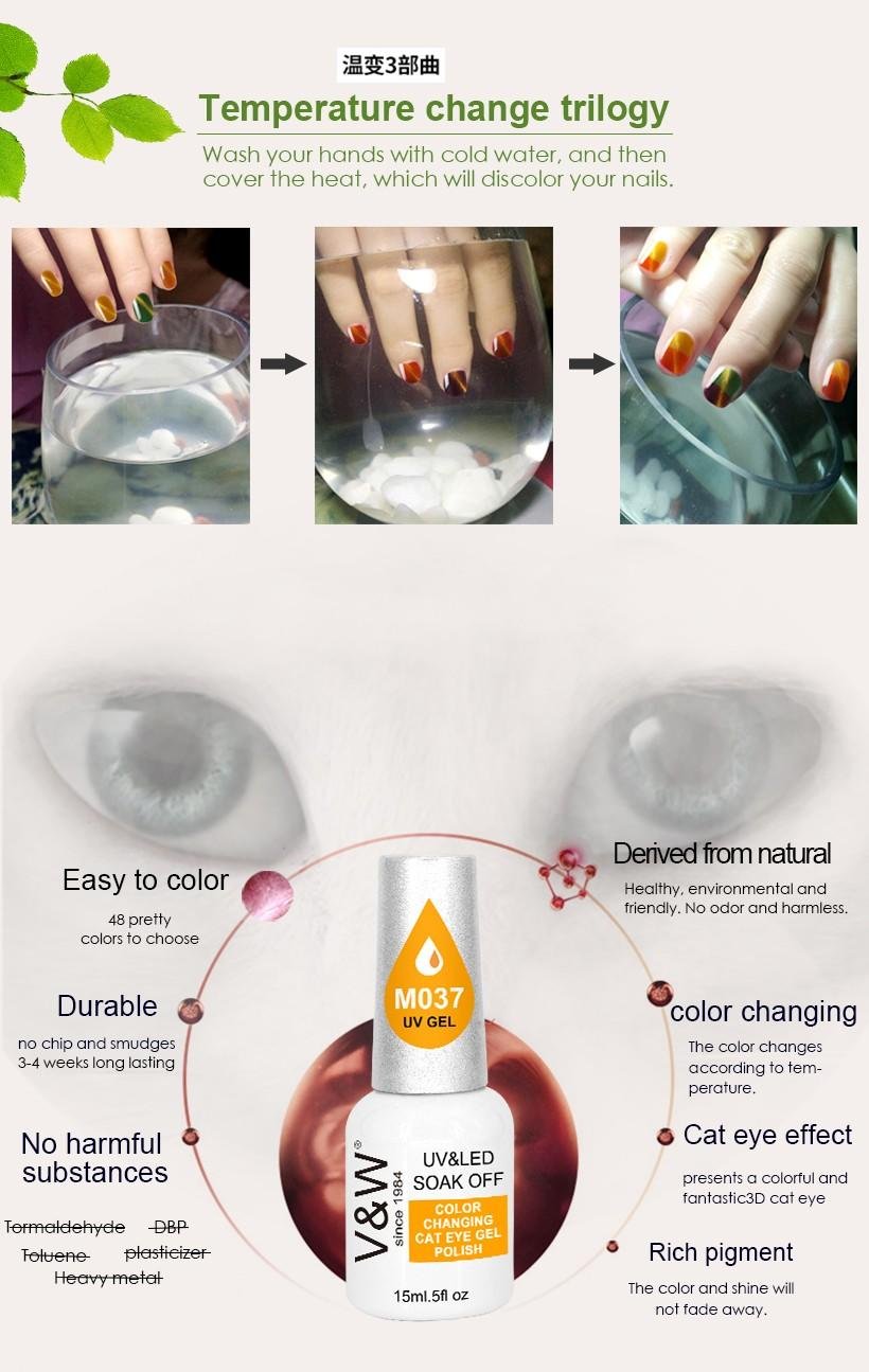VW-Find Color Changing Cat Eye Chameleon Soak Off Uv Led Gel Nail Polish |-2